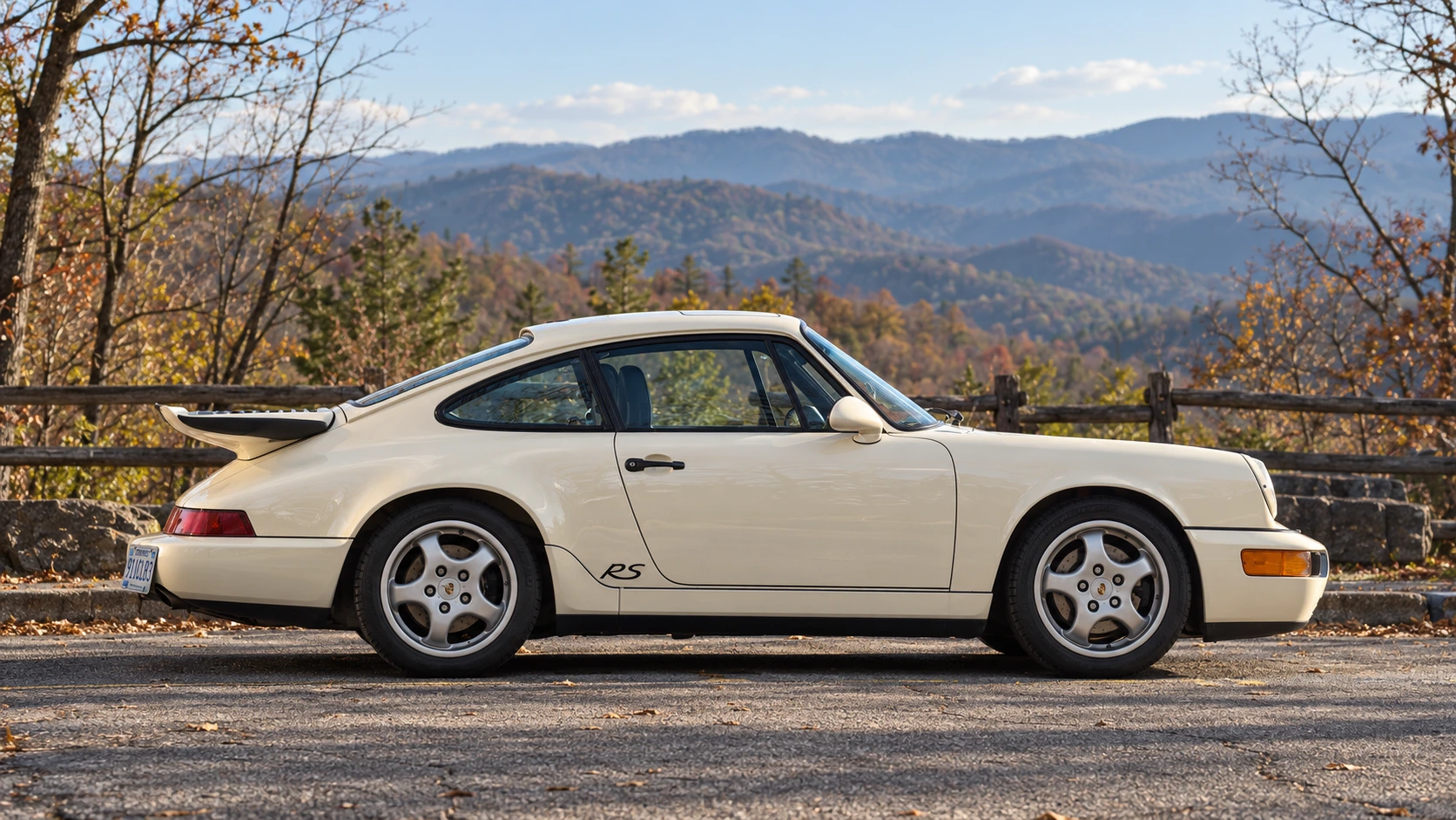 AI-edited Porsche 911 964 in a fictional Tennessee scene